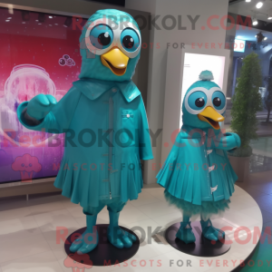 Disfraz de mascota Teal...