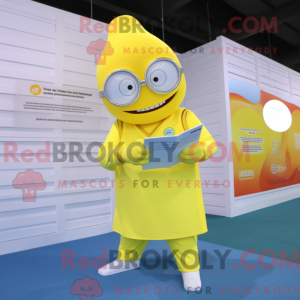 Gul doktor maskot...