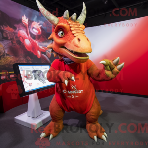 Rode Triceratops...