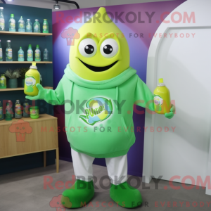 Lime Green Bottle Of Milk...