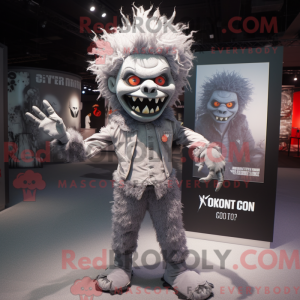 Grå Undead maskot kostume...