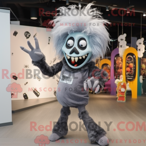 Grå Undead maskot kostume...
