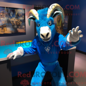 Máscara de Cabra Azul com...