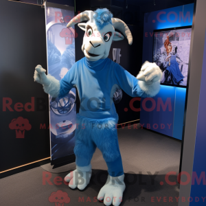 Máscara de Cabra Azul com...