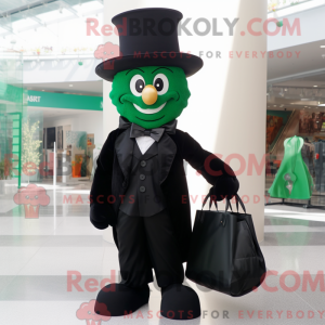 Sort Leprechaun Hat maskot...