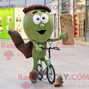 Oliven Monocyklista maskot...
