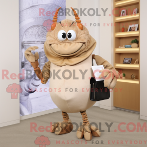 Máscara bege eremittkrabbe...