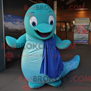 Personaggio mascotte balena...