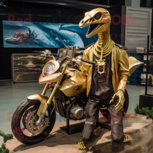 Gouden Dimorphodon mascotte...