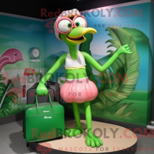Groene flamingo...