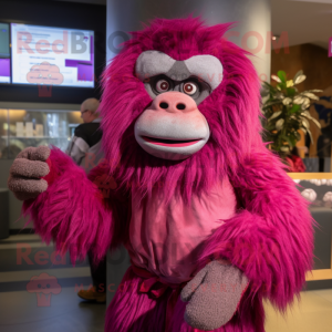 Magenta babian maskot...