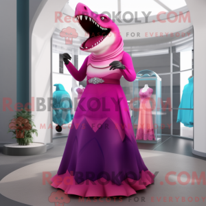 Magenta Megalodon máscara...
