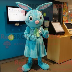 Cyan Rabbit máscara...
