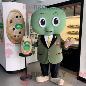 Olive Bagels maskot kostume...