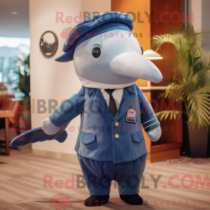 Costume mascotte de narval...