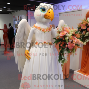 Peach Falcon mascot costume...