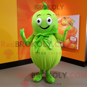 Postava maskota Lime Green...