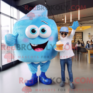 Sky Blue Cupcake mascot...