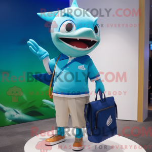 Disfraz de mascota Cyan...