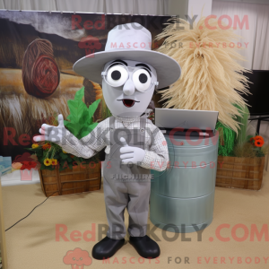 Silver Scarecrow mascot...