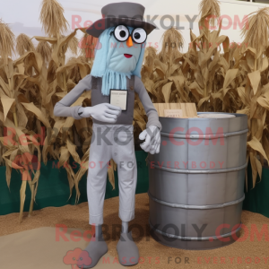 Silver Scarecrow mascot...