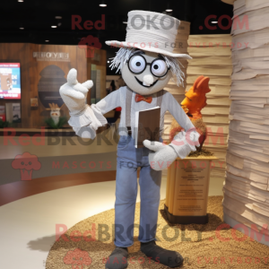 Silver Scarecrow mascot...