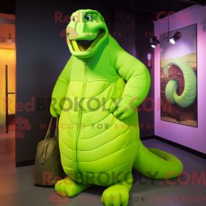 Limegrønn Titanoboa máscara...