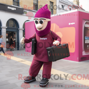 Costume de mascotte Magenta...