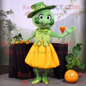 Olive Mandarin Maskottchen...