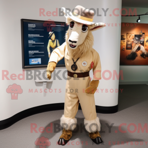 Tan Geit mascottekostuum...