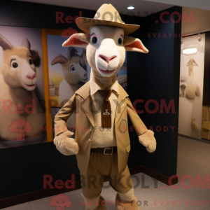 Tan Geit mascottekostuum...