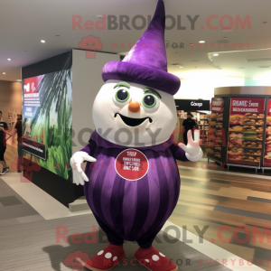 Purple Onion mascot costume...