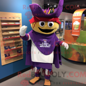 Purple Fajitas mascot...