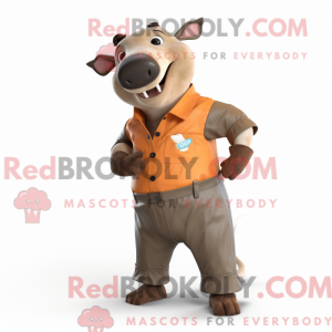 Costume mascotte de Tapir...