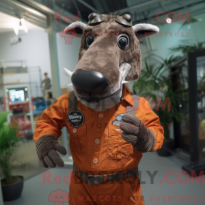 Rust Tapir-mascottekostuum...
