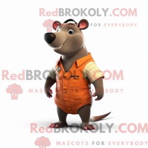 Rust Tapir-mascottekostuum...