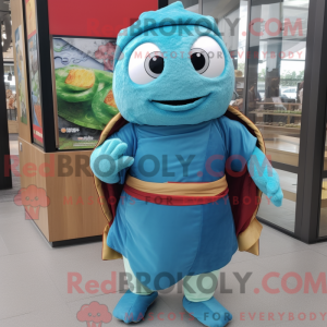 Turkis Sushi maskot kostume...