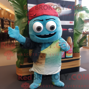 Turkis Sushi-maskotkostyme...