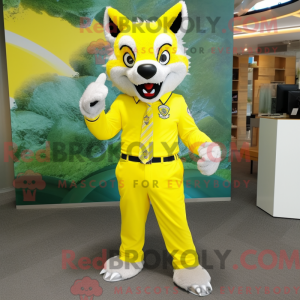 Costume de mascotte de loup...