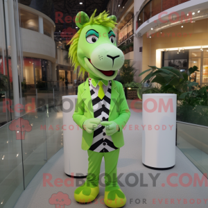Postava maskota Lime Green...