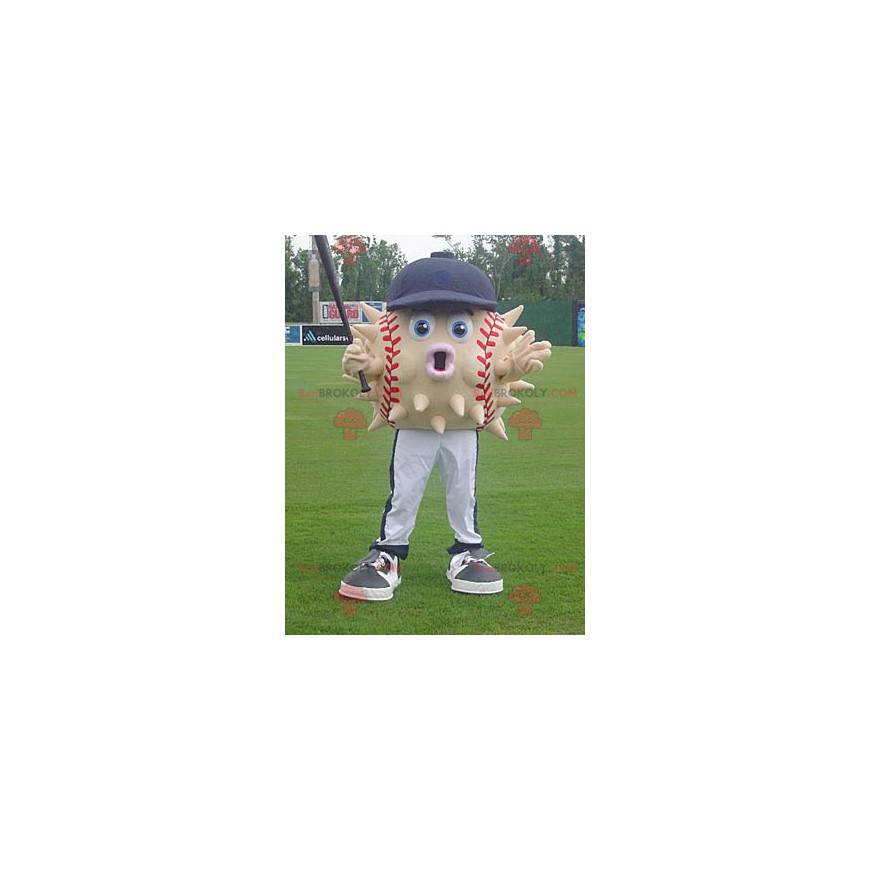 Piłka baseballowa maskotka diodon z czapką - Redbrokoly.com Piłka baseballowa maskotka diodon z czapką - Redbrokoly.com