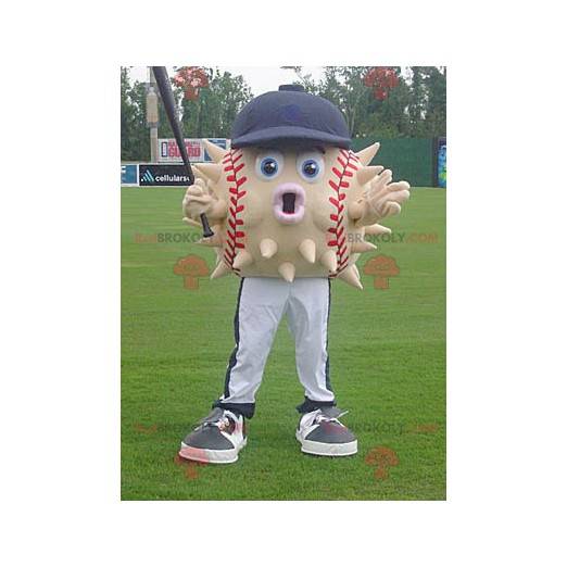 Baseball ball diodon maskot med hette - Redbrokoly.com