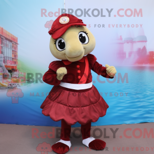 Maroon Turtle maskot...
