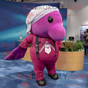 Máscara Magenta Narwhal com...