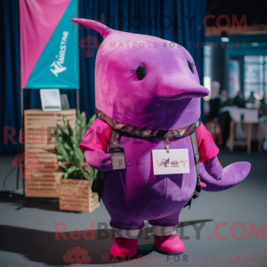 Máscara Magenta Narwhal com...