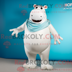 White Hippopotamus mascot...
