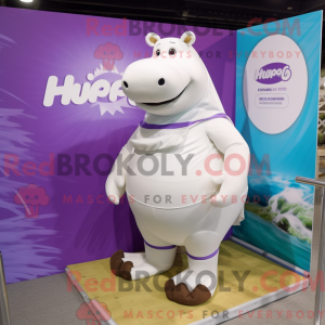 White Hippopotamus mascot...