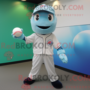 Cyan Baseball Ball maskotka...