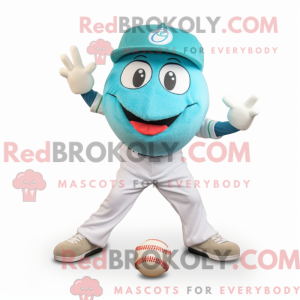 Cyan Baseball Ball maskotka...