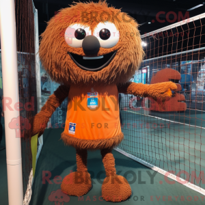 Rust Volleyball Net mascot...